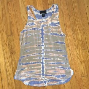 Cynthia Rowley 100% Silk tie dye tank